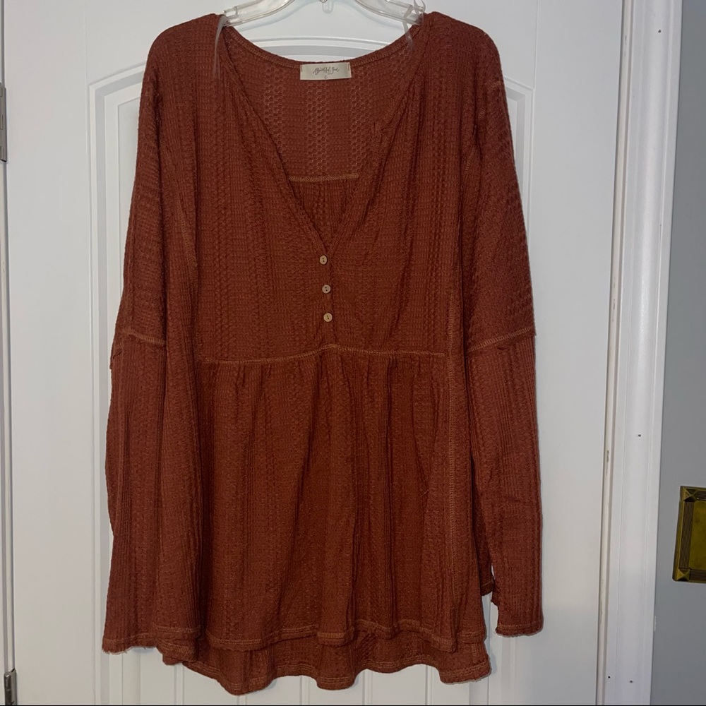 Plus size Altar’d State long sleeve blouse